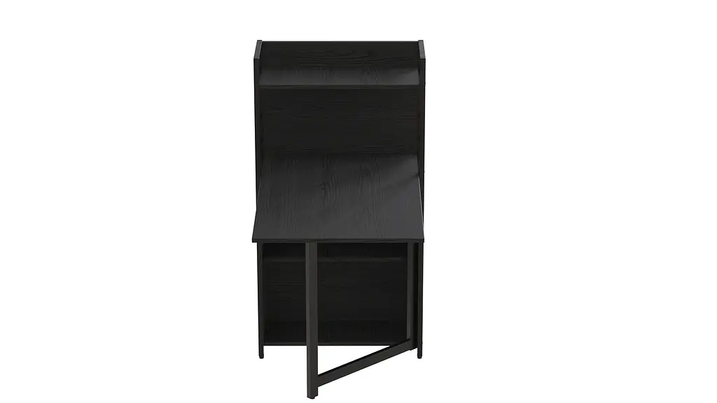 Стіл книжка з етажеркою Практик 1 Ferrum-decor 1200x640x990 Чорний метал ДСП Сосна Кембра 16 мм (FRD-104613) - фото 3