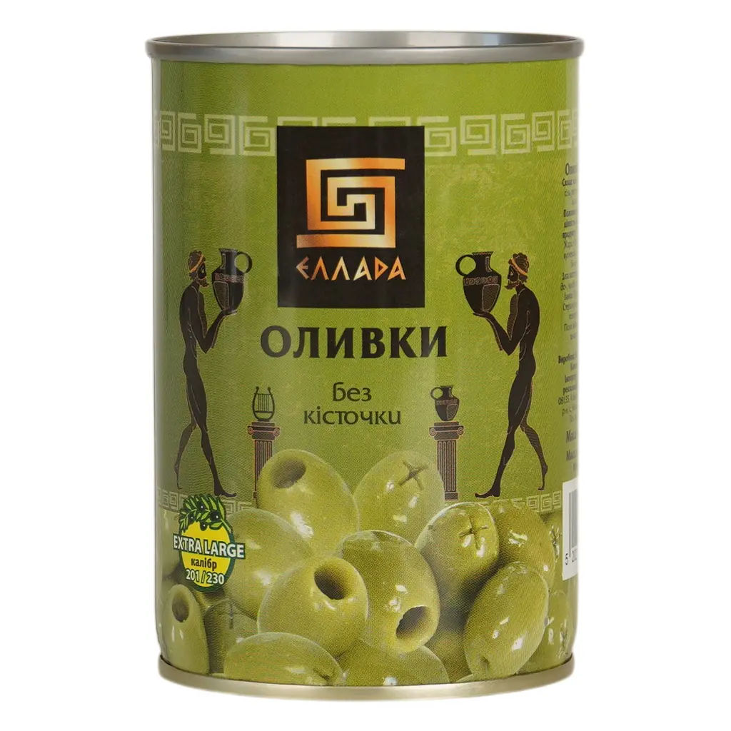 Уцінка. Оливки Ellada Extra Large без кісточки 420 г (873890)