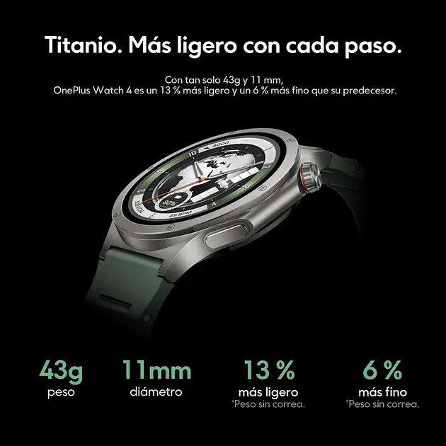 Розумний годинник Oneplus watch 4 Global Version NFC Midnight Titanium - Black (чорний) - фото 5