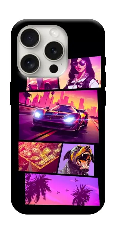 TPU чохол Demsky GTA vibes для Apple iPhone 16 Pro (6.3")