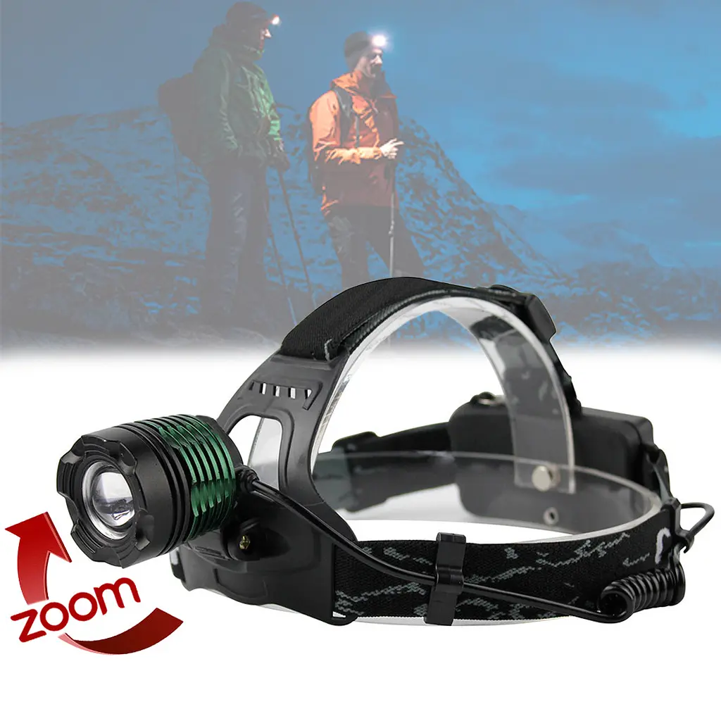 Ліхтарик на голову чорний світлодіодний ліхтар налобний акумуляторний X-Balog BL 2188B-T6 - фото 3