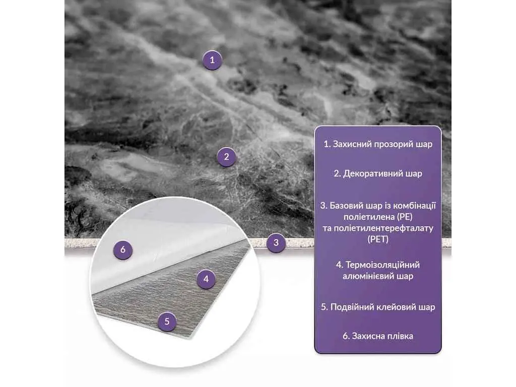 Самоклеюча PET плитка STICKER WALL 600x300мм x 2мм стінова SW-00002310 - фото 3