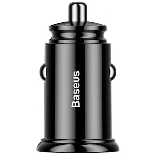 Автомобільний зарядний пристрій Baseus Circular Plastic А + А 30 W Black (CCALL-YD01) - фото 2