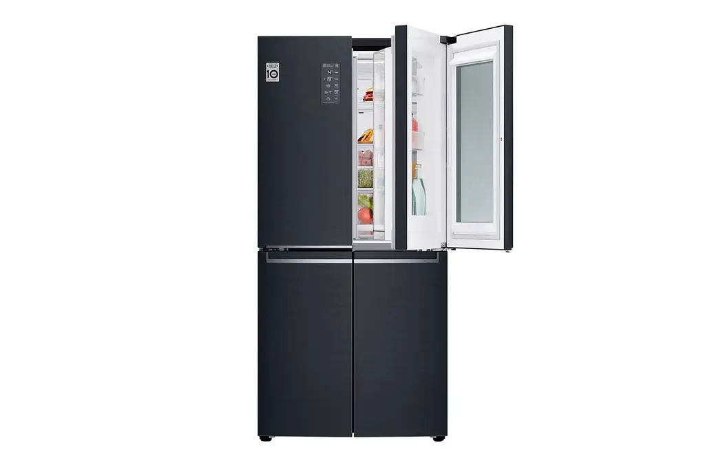 Холодильник Multy Doors LG GC-Q22FTBKL 179х73х84см 4 двері холодильне відділення 315 л морозильне відділення 143 л A+,NF Чорний матовий (GC-Q22FTBKL) - фото 2