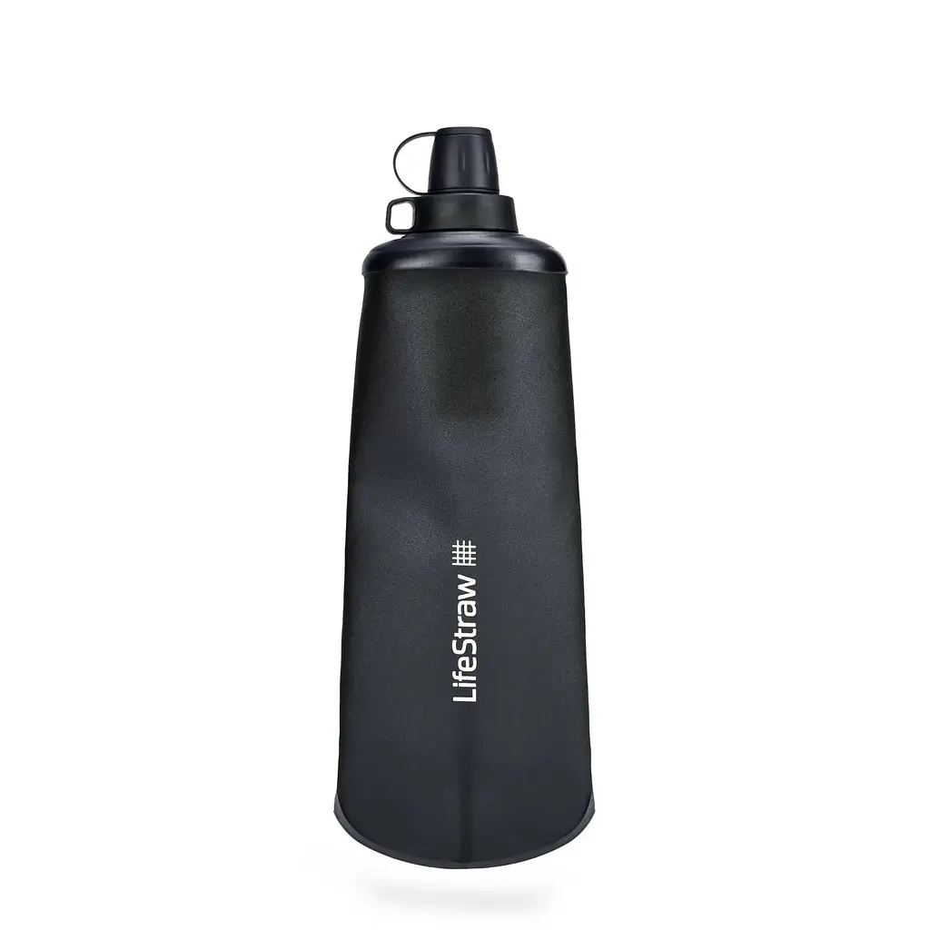 Пляшка-фільтр для води LifeStraw Peak Squeeze 650 ml Dark Grey (1033-LSW LSPSFMLGRWW) - фото 2