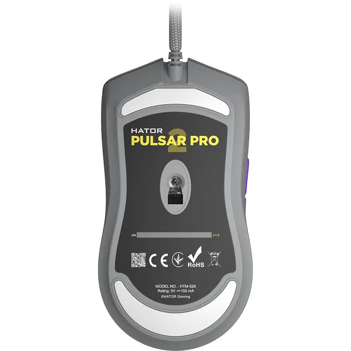 Мышь игровая Hator Pulsar 2 Pro USB Titanium (HTM-526) - фото 5