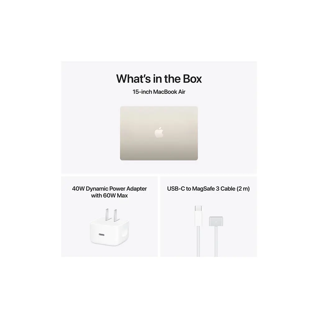 Ноутбук Apple MacBook Air 15 M5 A3448 Starlight (MDVF4UA/A) - фото 9