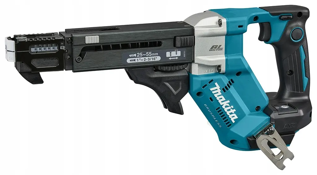 Шурупокрут акумуляторний магазинний з автоматичною подачею Makita DFR551Z (40 Нм, 1/4", BL, LXT, без акумуляторів та зарядного пристрою)