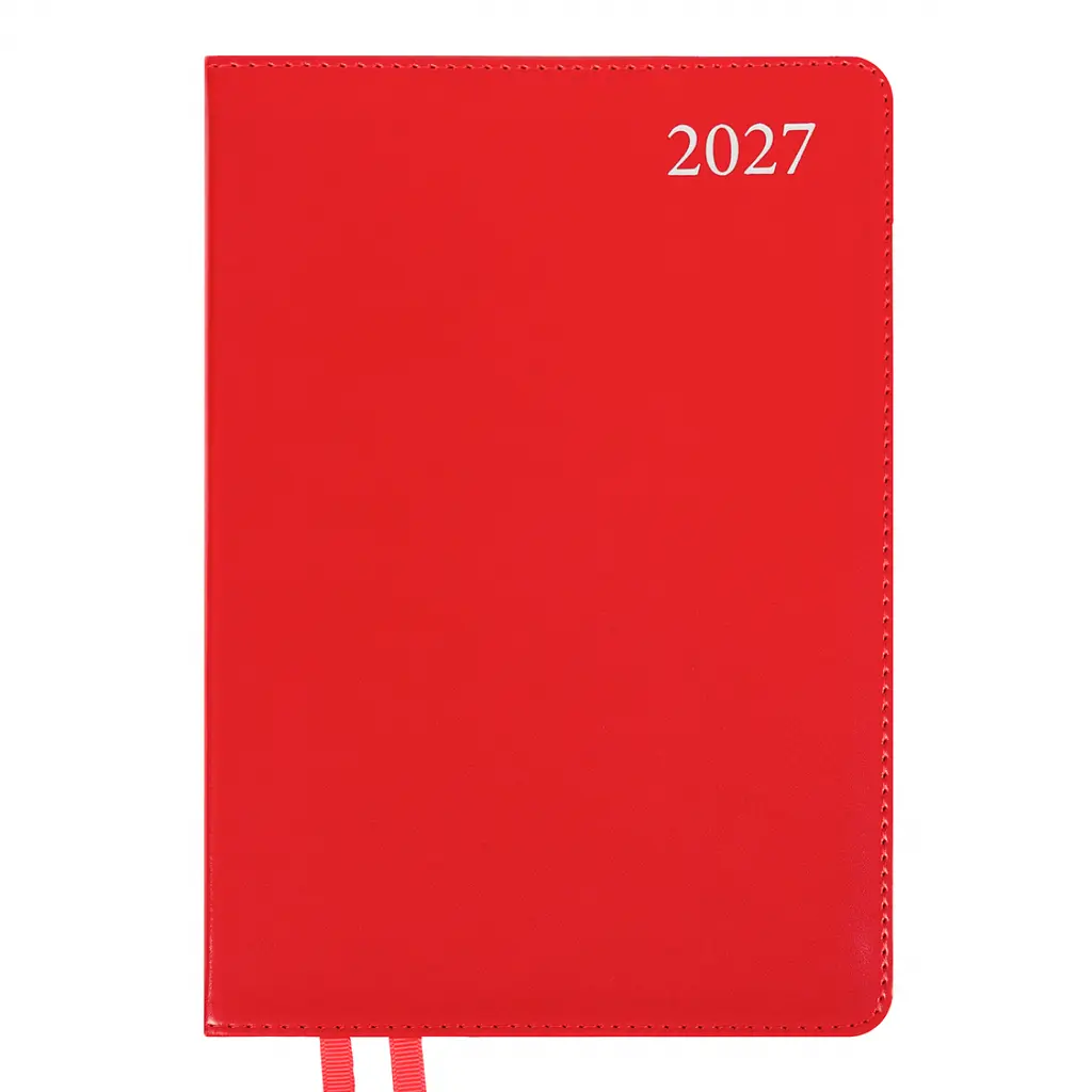 Щоденник діловий Leo Planner 2027 Aldento інтегральний А5 368 сторінок червоний (252731)