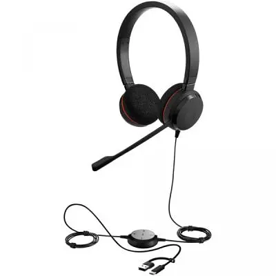 Навушники Jabra Evolve 20 MS USB-C/A Stereo (4999-823-169) - фото 2