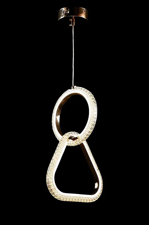 Люстра світлодіодна Splendid Ray LB09/1L LED, 21W, золото, білий, сучасний стиль для дому - фото 3