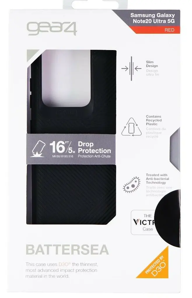 Протиударний чохол Gear4 Battersea D3O для Samsung Galaxy Note 20 Ultra (6.9") Black - фото 3