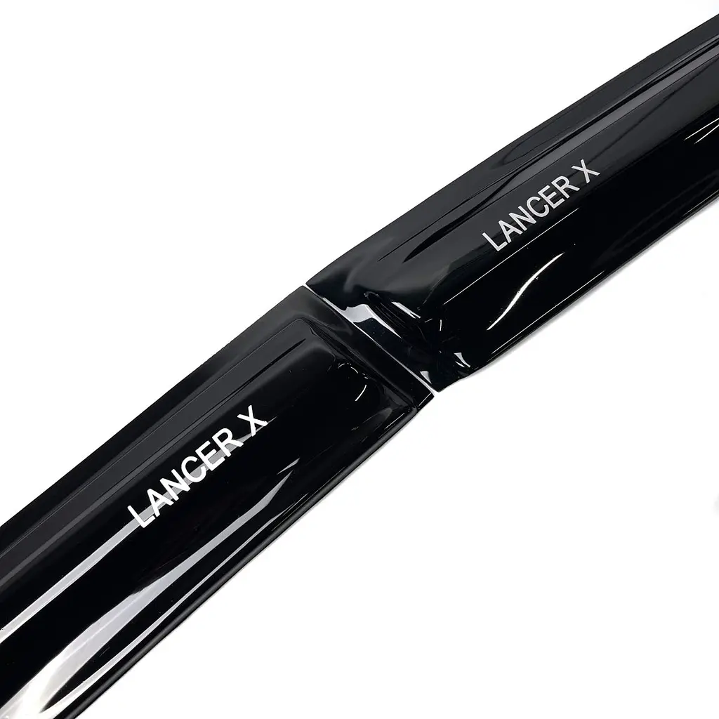 Дефлектори вікон вітровики Acrylic для Mitsubishi Lancer X 2007- Гнучкі - фото 7
