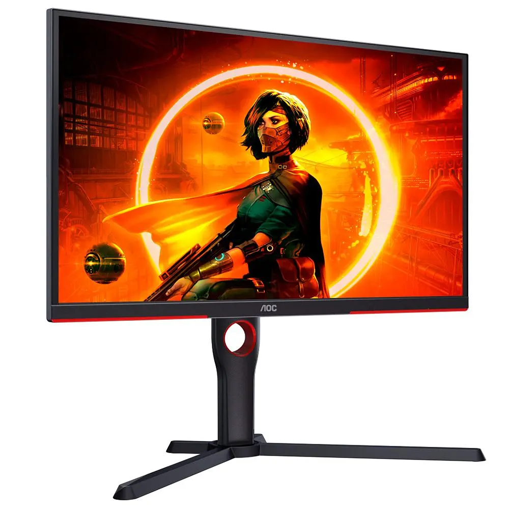 Монітор TFT 24.5" AOC 25G3ZM/BK, VA, 240Гц, 0,5 мс, 2х HDMI, DP, USB-hub, HAS, Pivot, чорний (25G3ZM/BK) - фото 10