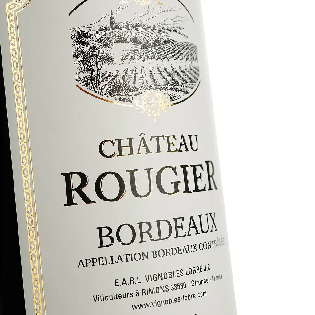 Вино Chateau Rougier Medaille D'or Bordeaux, красное, сухое, 0,75 л - фото 5