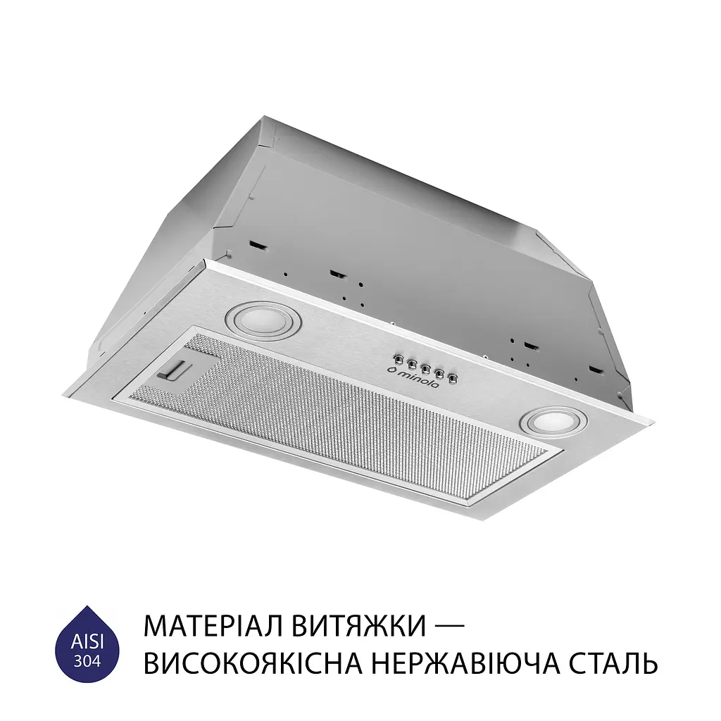 Витяжка повновбудована MINOLA HBI 5722 I 1200 LED - фото 2