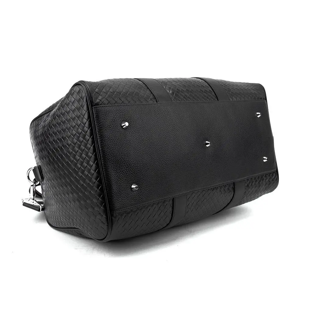 Дорожня шкіряна сумка TIDING BAG A25F-8957-9A чорна - фото 4