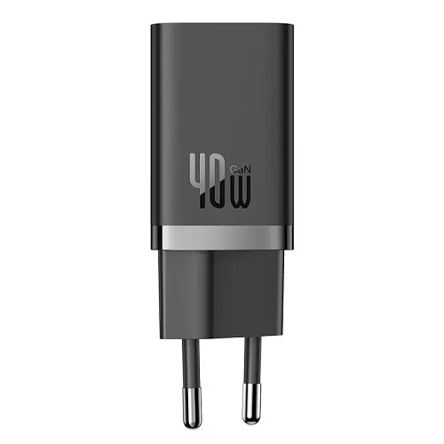 Мережевий зарядний пристрій Baseus GaN5 Pro Fast Charger C+C 40W EU чорний CCGP180101 - фото 5
