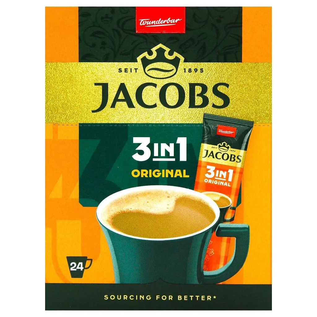 Кавовий напій 3 в 1 Jacobs Monarch Original 12.5 г x 24 шт.