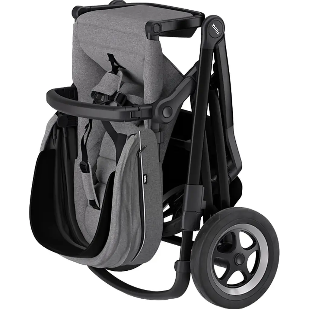 Детская коляска Thule Sleek Black/Grey Melange [11000023] [107636] - фото 9