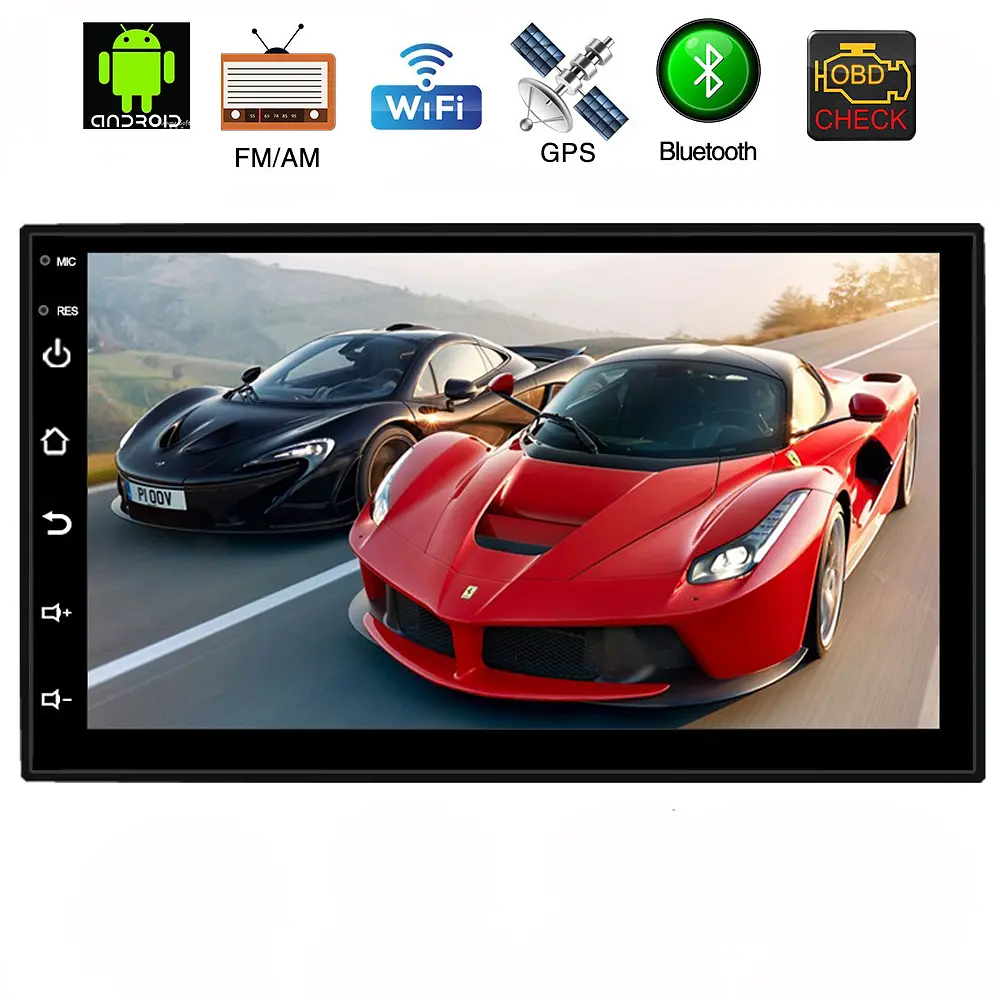 Автомагнітола 2DIN 7" UNIVESAL ANDROID SMALL з GPS модулем WiFi Bluetooth та FM радіо MP5 плеєр