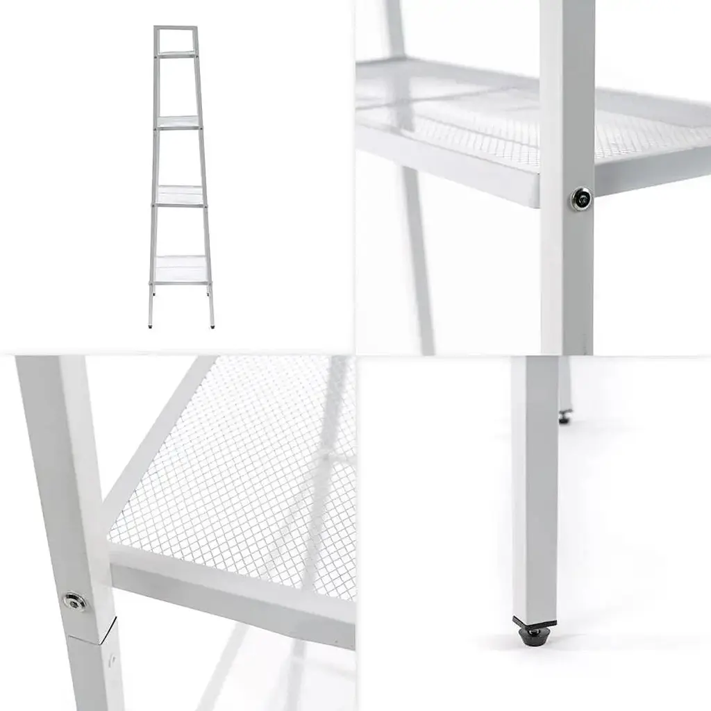 Стелаж-етажерка Wall Sticker SW-00002104 чотириярусний з металу 60х35х148 см білий - фото 2