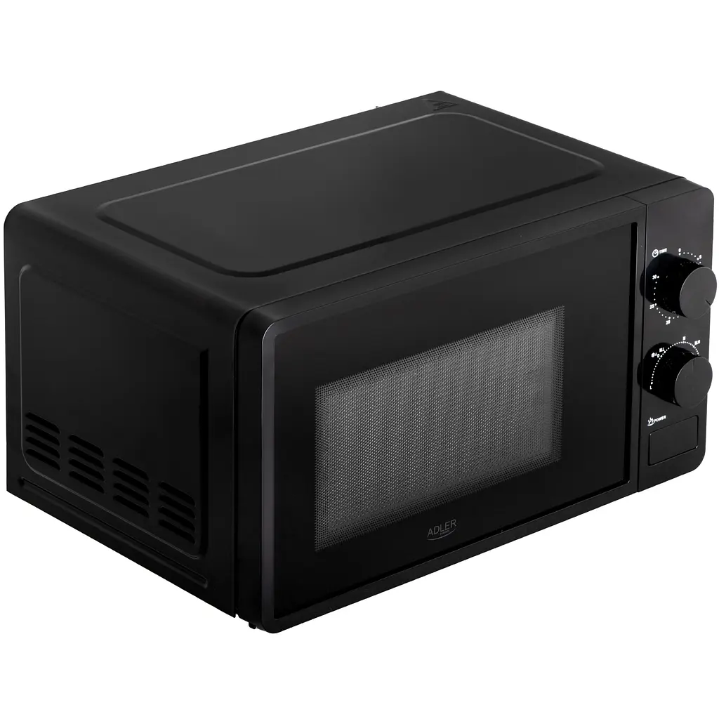 Микроволновая печь Adler AD 6206 20л/ 700Вт/ мех.управл./ откр.кнопкой/ черная - фото 3