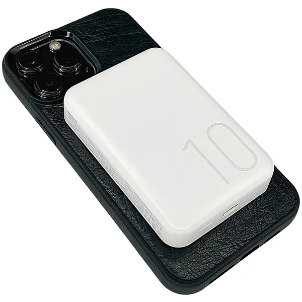 Павербанк Remax RPP-65 / 10000 мАч / до 20 Вт / USB-C + MagSafe / PD + QC / Белый - фото 6