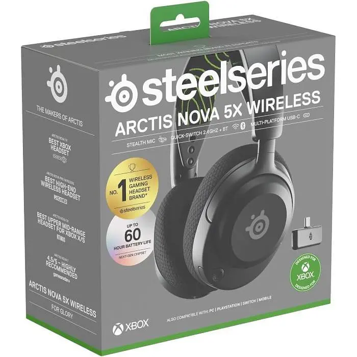 Навушники з мікрофоном SteelSeries Arctis Nova 5X Black (61676) - фото 7