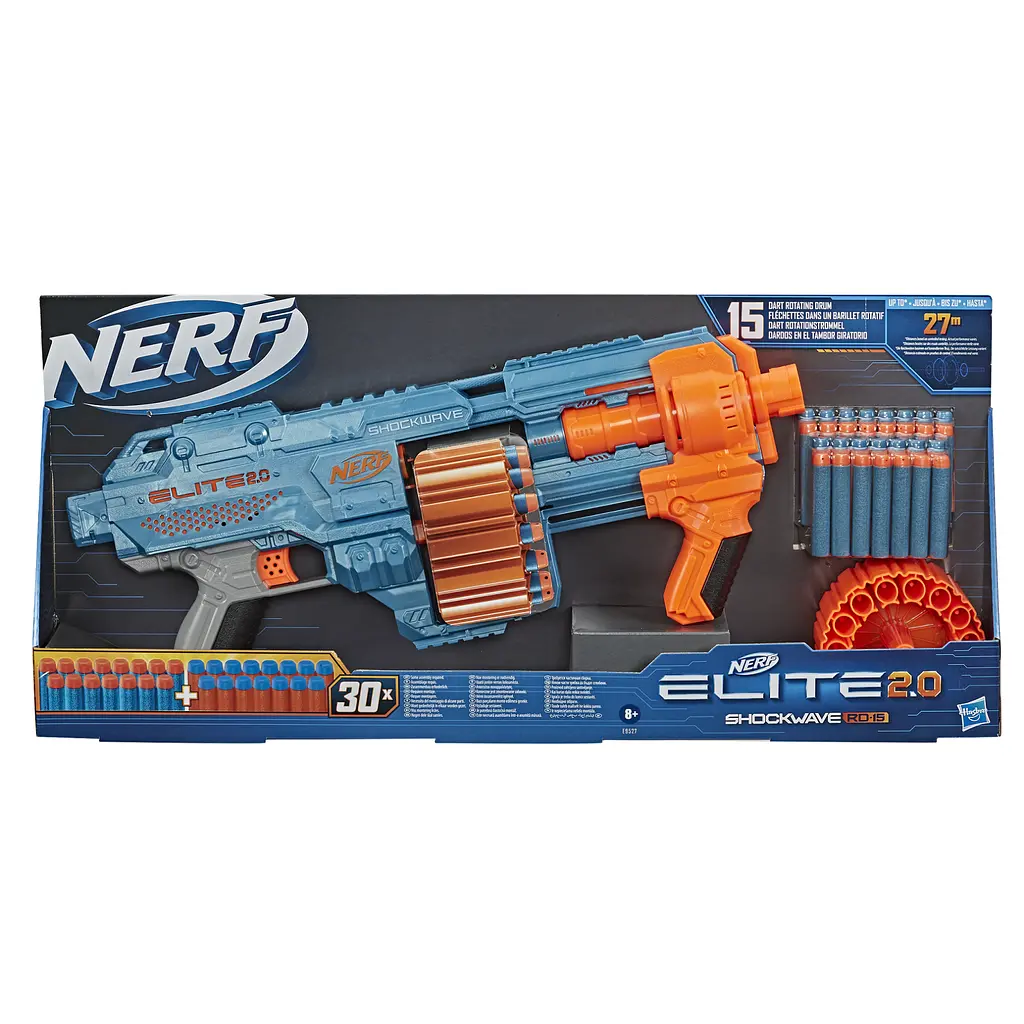 Іграшкова зброя бластер Hasbro Nerf Shockwave RD-15 Elite 2.0 (E9527) - фото 8