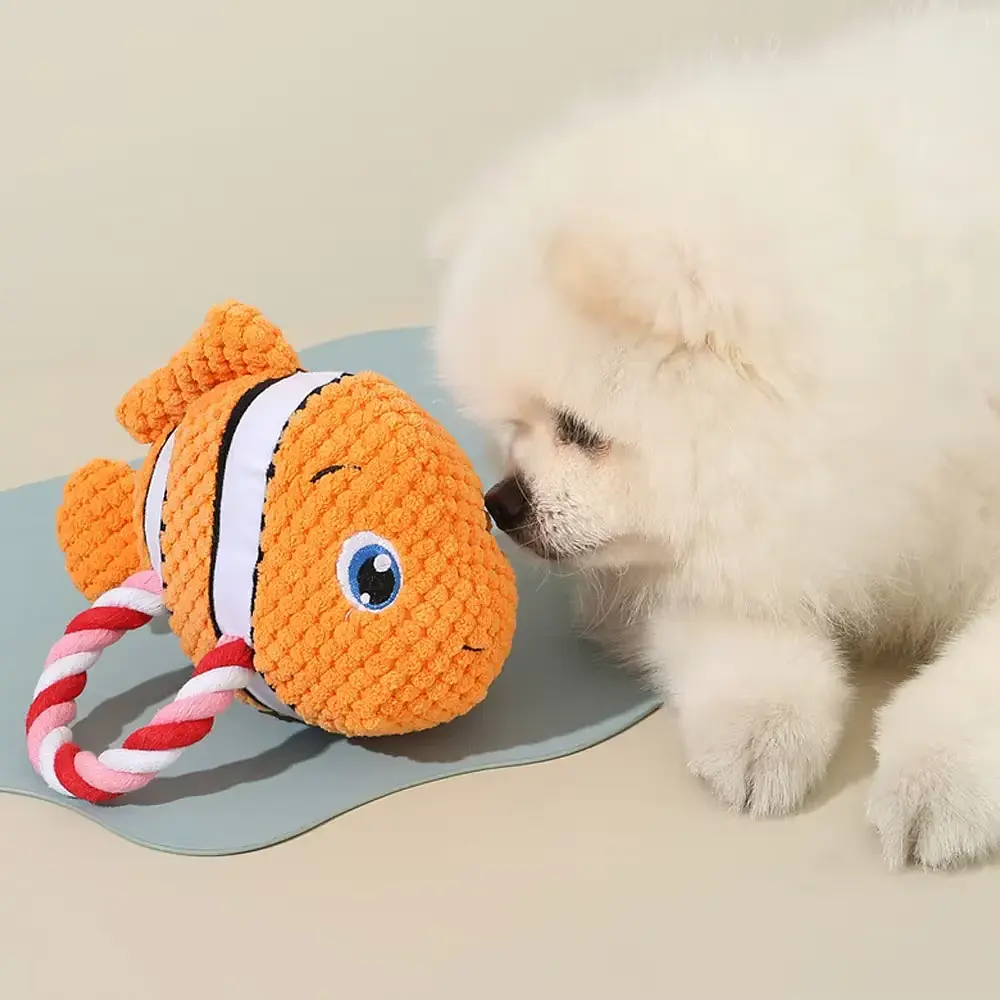 М’яка іграшка для собак з канатом Derby Squeaky&Funny Sea ​​Creatures - фото 3