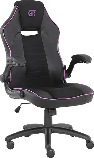 Геймерское кресло GT Racer черное с фиолетовым (X-2760 Black/Violet) - фото 2