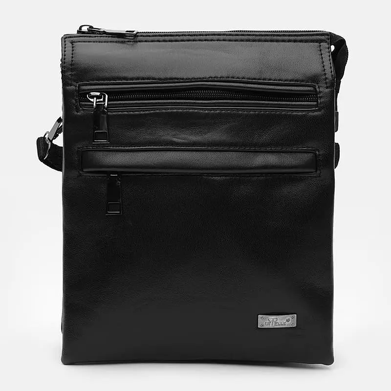 Чоловіча сумка Ricco Grande T1tr0025bl-black 19.5х24х7 см Чорний - фото 2
