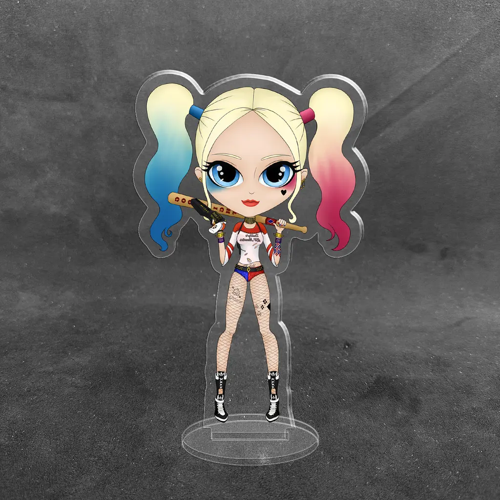 Акрилова колекційна фігурка Чібі Chibi Харлі Квінн 10 cм - фото 2