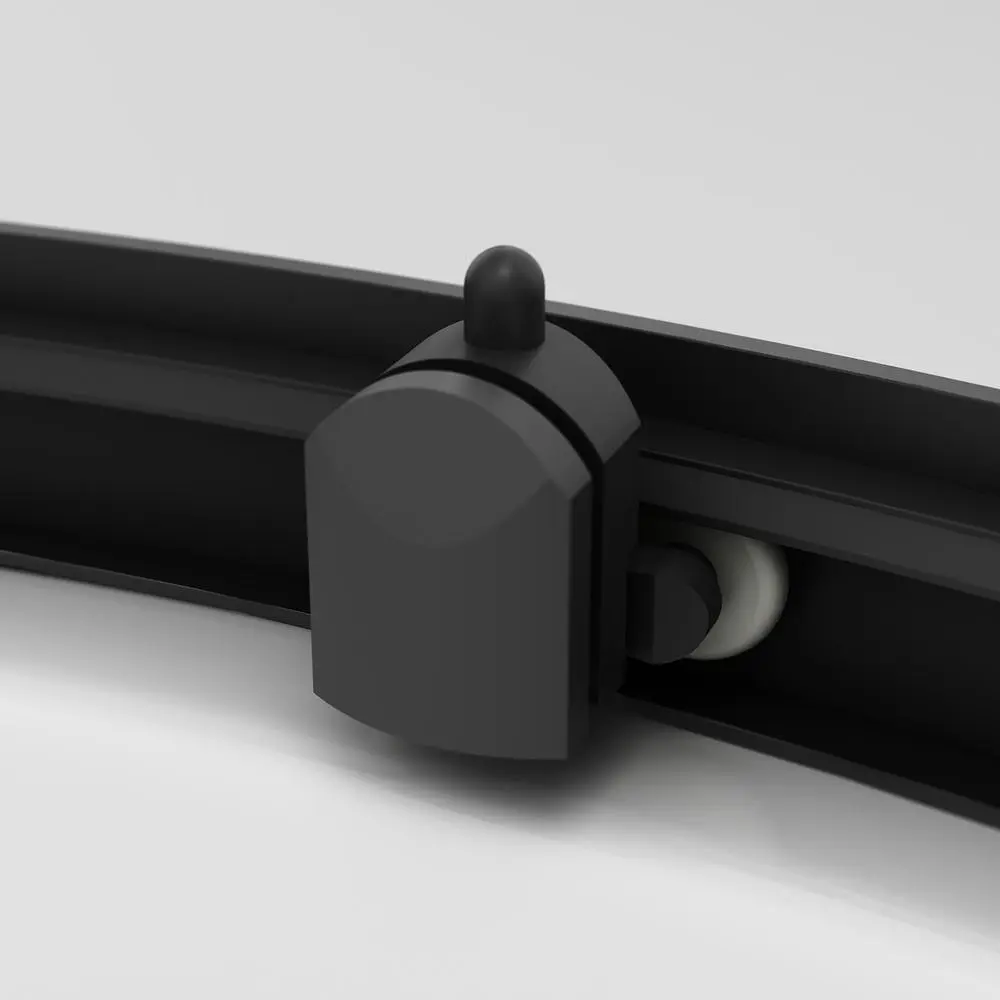 Душова кабіна Am.Pm Gem 1/4 Round 80x80 см без піддону black W90UG-401-080BT, Чорний, прозорий, чорний - фото 7