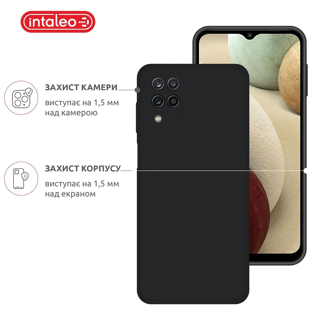 Чохол до мобільного телефона Intaleo SoftShell Samsung Galaxy A12 5G Black (1283126562525) - фото 3