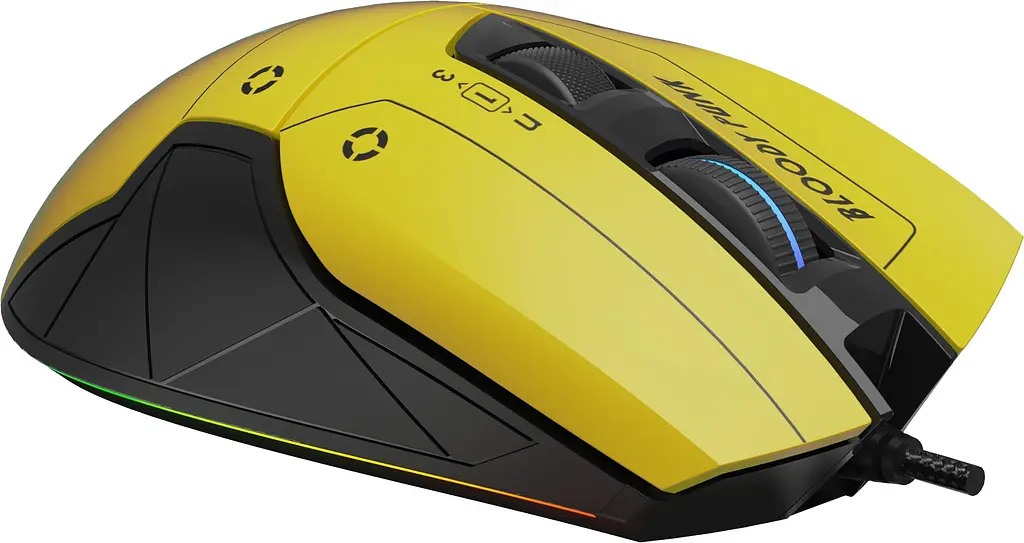 Миша A4Tech Bloody W70 Max USB punk yellow - фото 3