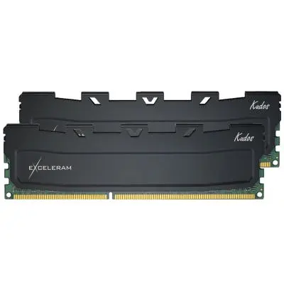 Модуль пам'яті для комп'ютера DDR3 16GB (2x8GB) 1600 MHz Black Kudos eXceleram (EKBLACK3161611AD) - фото 2