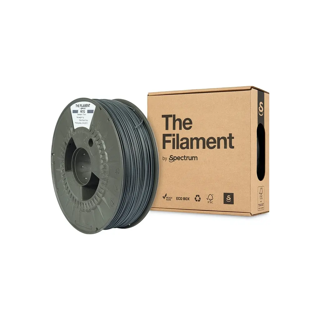 Пластик для 3D-принтера The Filament PETG 1.75 мм BASALT GREY 1 кг (TF-24017) - фото 3