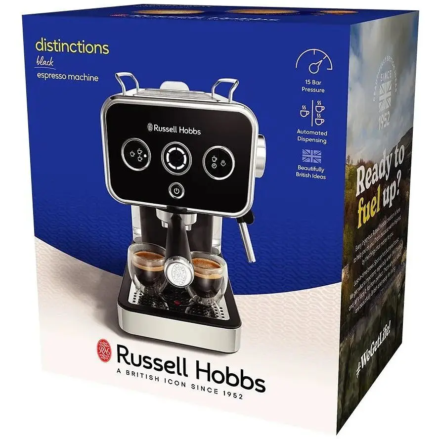Кофеварка рожковая Russell Hobbs 26450-56 Distinctions черная - фото 10
