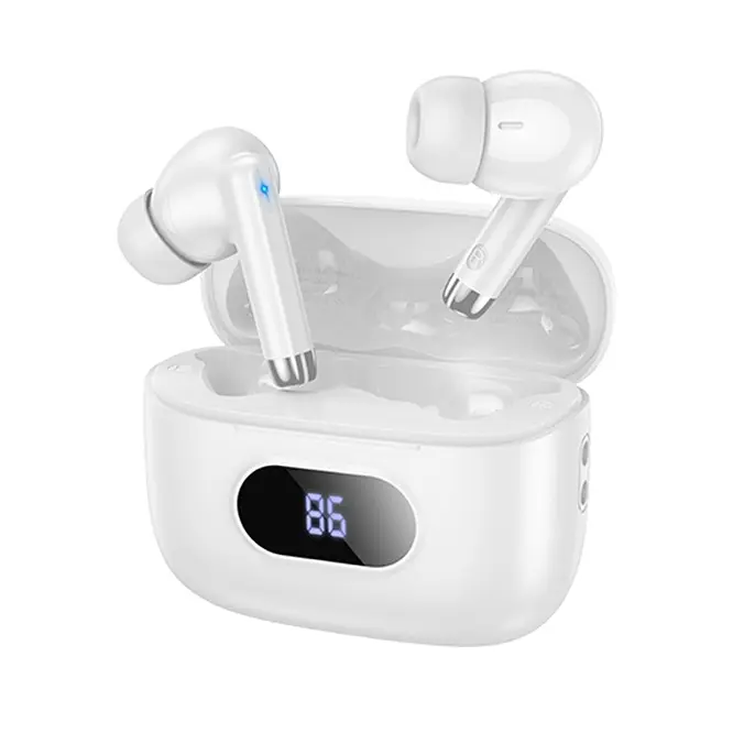 Беспроводные TWS наушники Hoco EQ2 Plus, вакуумные, BT5.4, 40mAh, 320mAh, 7h, white - фото 2