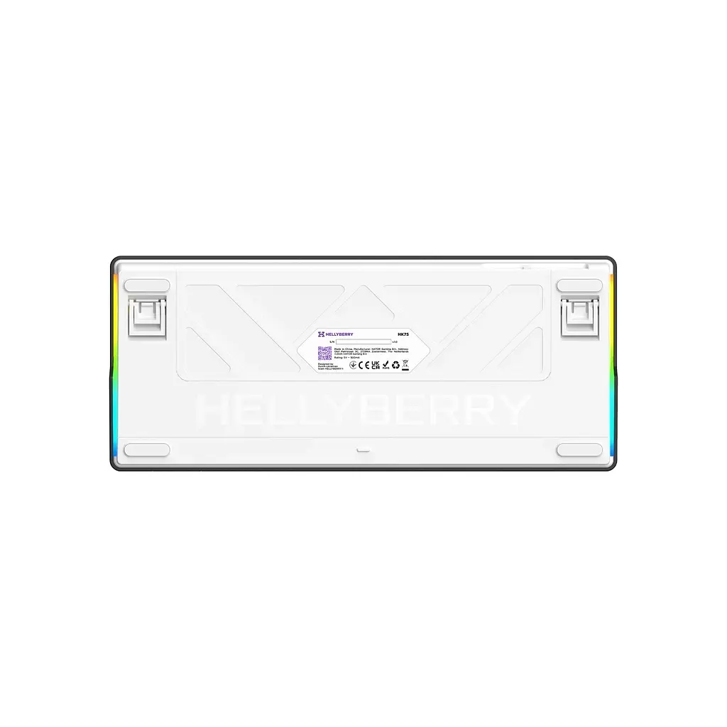 Клавіатура Hator Hellyberry HK75 Mechanical Linear RGB USB UA White/Violet (HK75) - фото 7