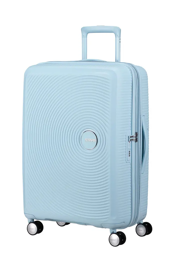 American Tourister Валіза American Tourister, Soundbox, поліпропілен, середня, 67см, 71.5/81л, TSA, 4 колеса, EXP, пастельно-блакитний - фото 5