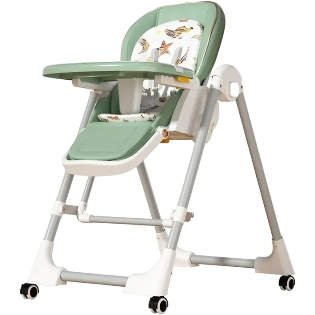 Стільчик-шезлонг для годування 2 в 1 Kidilo BabyChair Z901 Green