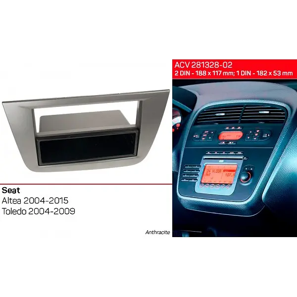 Переходная рамка Seat Altea, Toledo ACV 281328-02 - фото 4