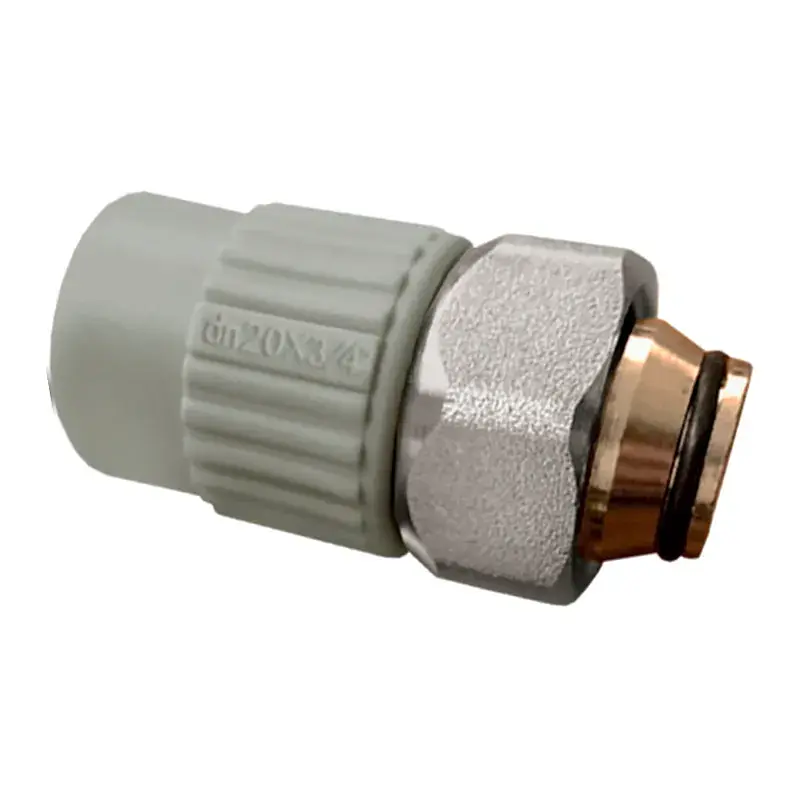 Муфта з євроконусом та накидною гайкою Koer K0240.Pro - 20x3/4 PPR white KP3134