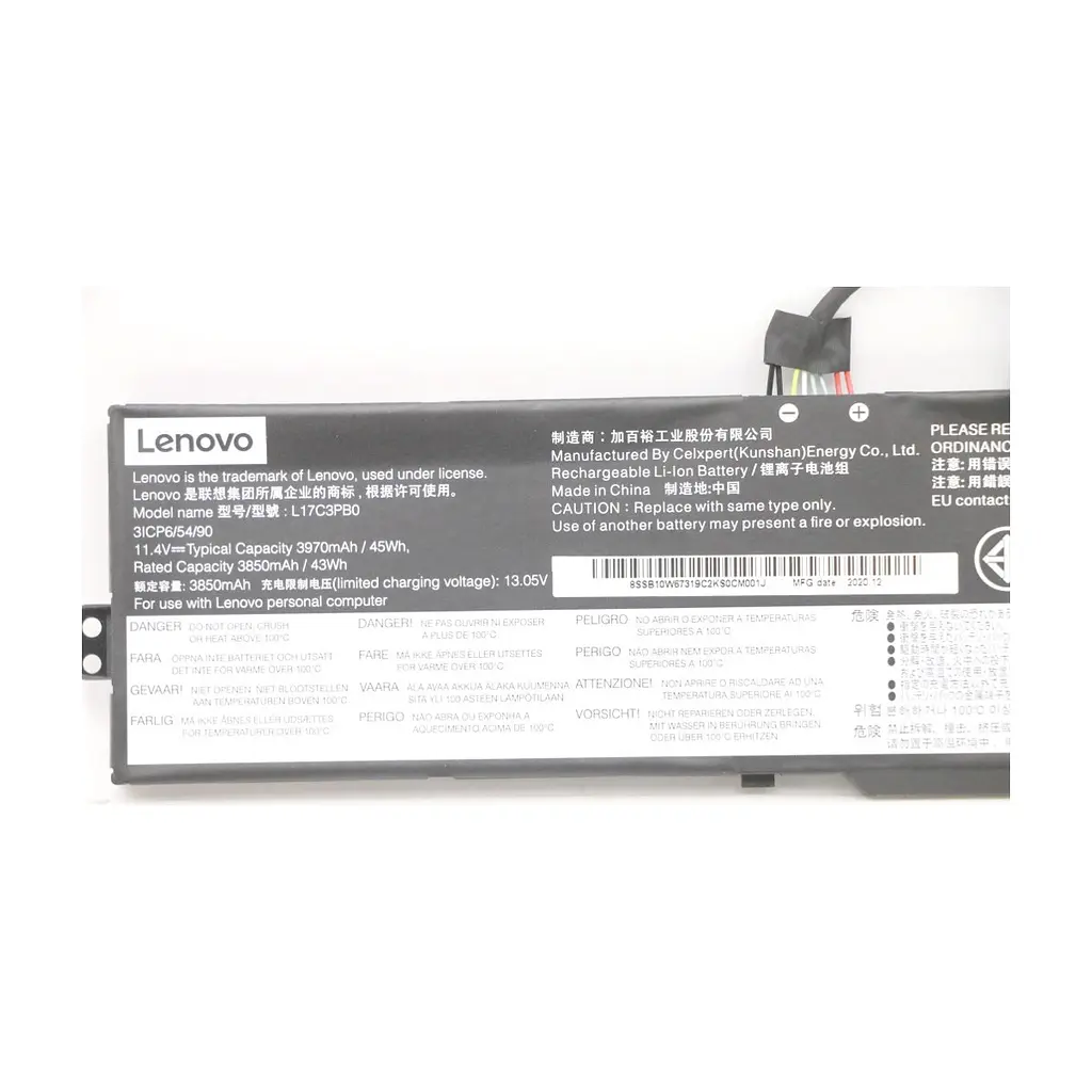 Акумулятор до ноутбука Lenovo IdeaPad 330-15 L17C3PB0, 3970mAh (45Wh), 3cell, 11.4V, Li-io (A47669) - фото 3