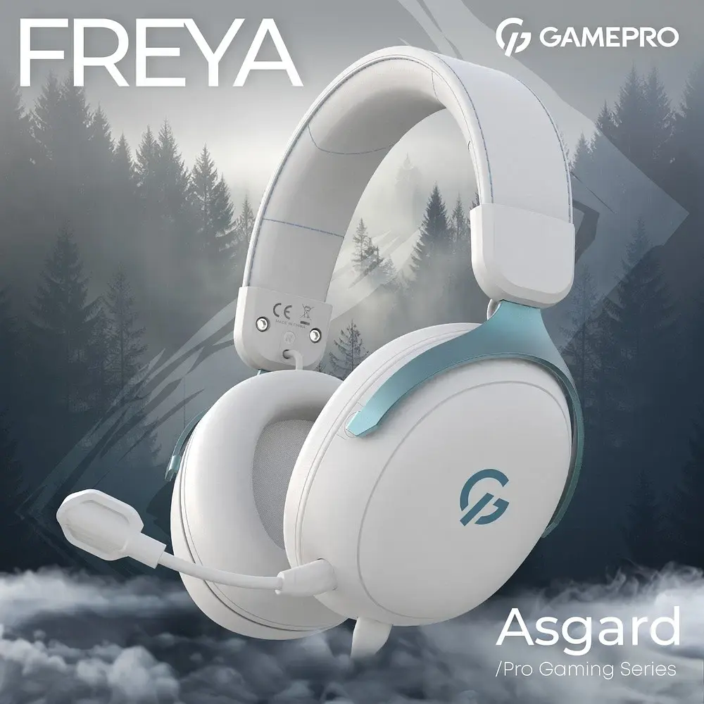 Навушники HF Stereo GamePro Asgard Freya White (HS145W) UA - фото 4