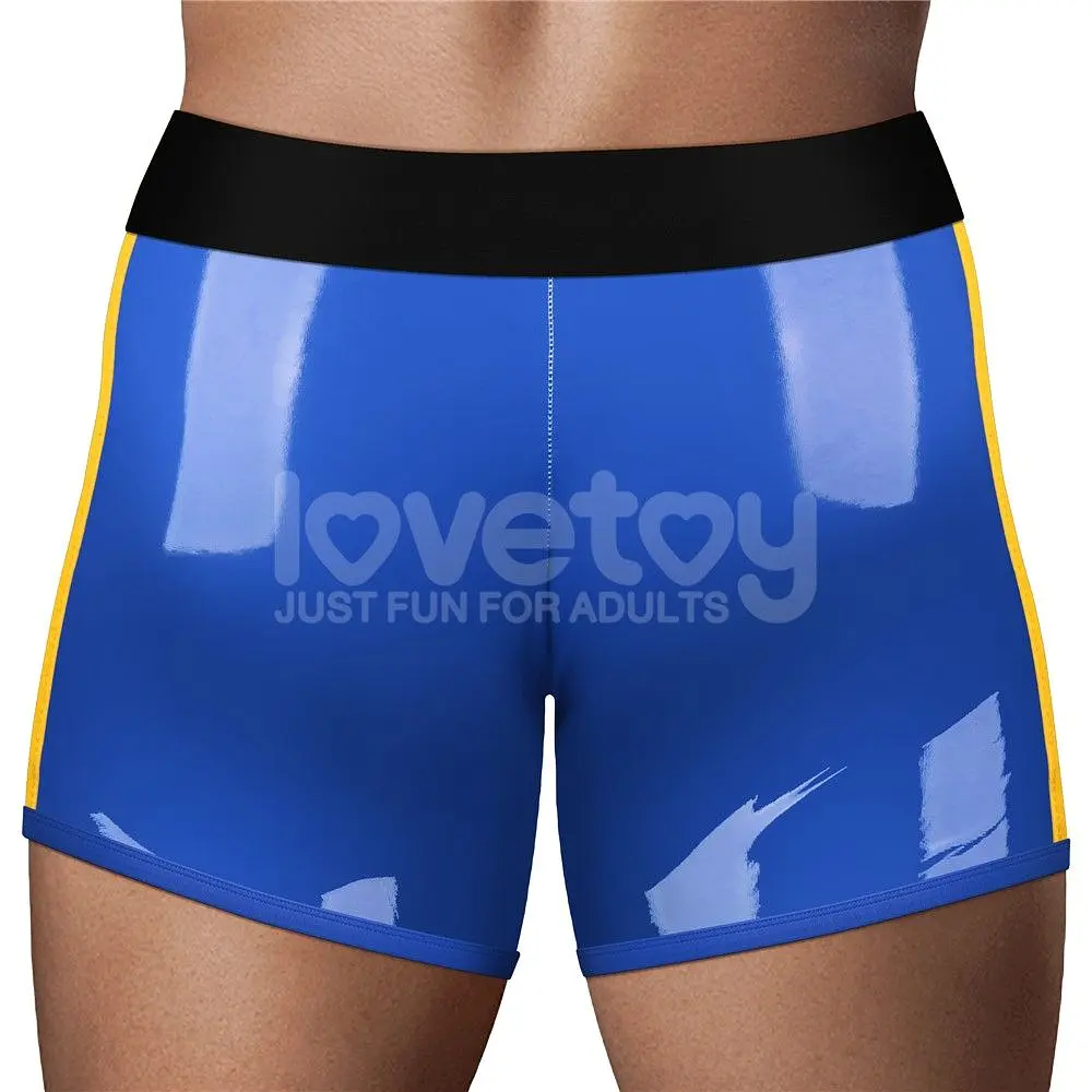 Трусики для страпона Lovetoy Chic Strap-On Shorts, 36-39 (синій) - фото 3