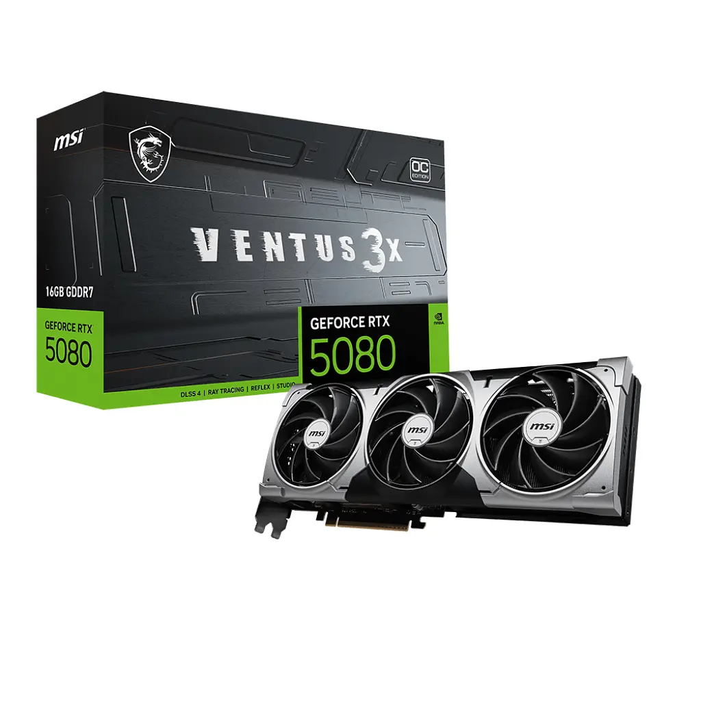 Відеокарта MSI GeForce RTX5080 16GB VENTUS 3X OC (RTX 5080 16G VENTUS 3X OC) - фото 7